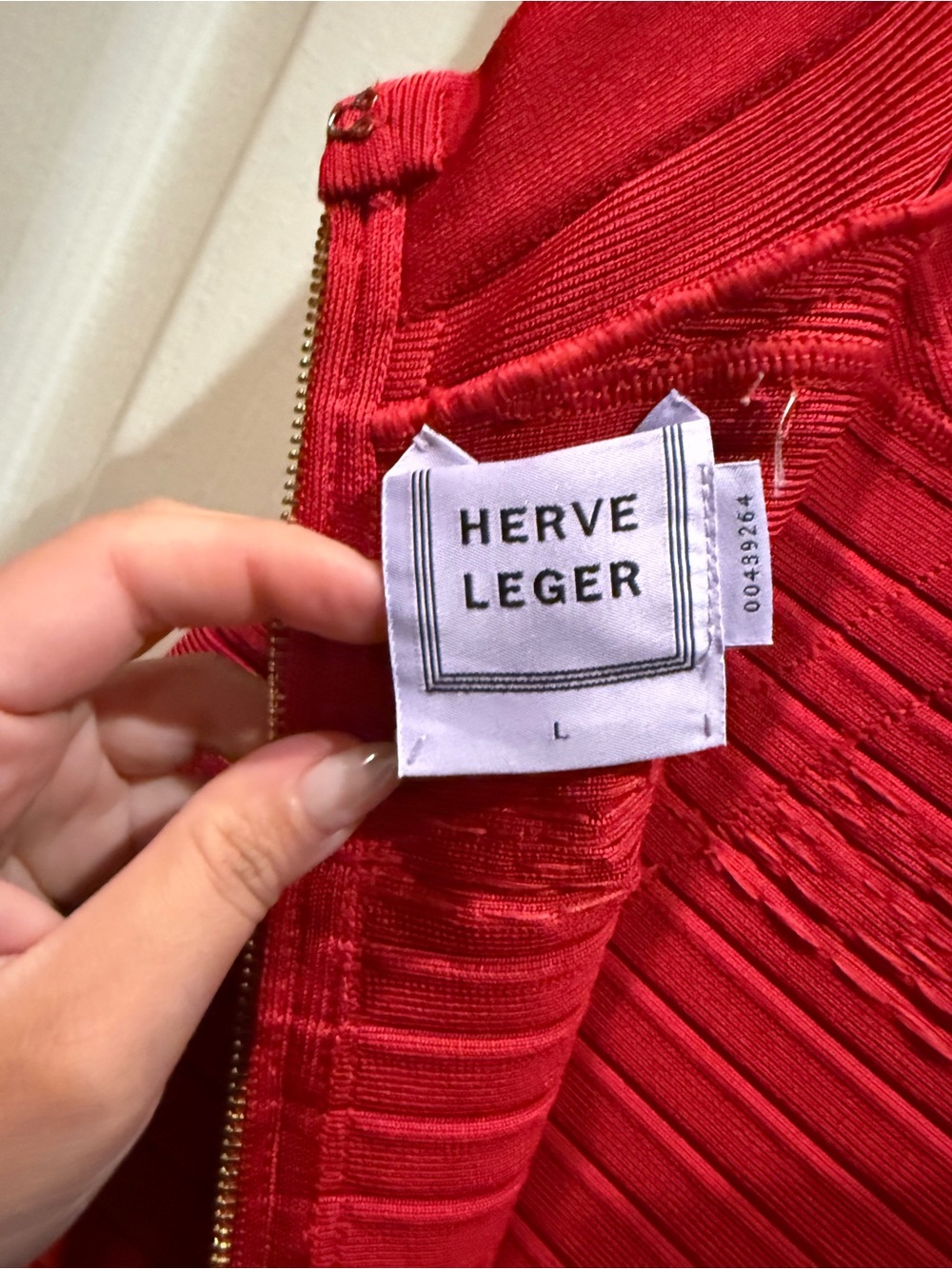 HERVÉ LÉGER Red Bandage Dress